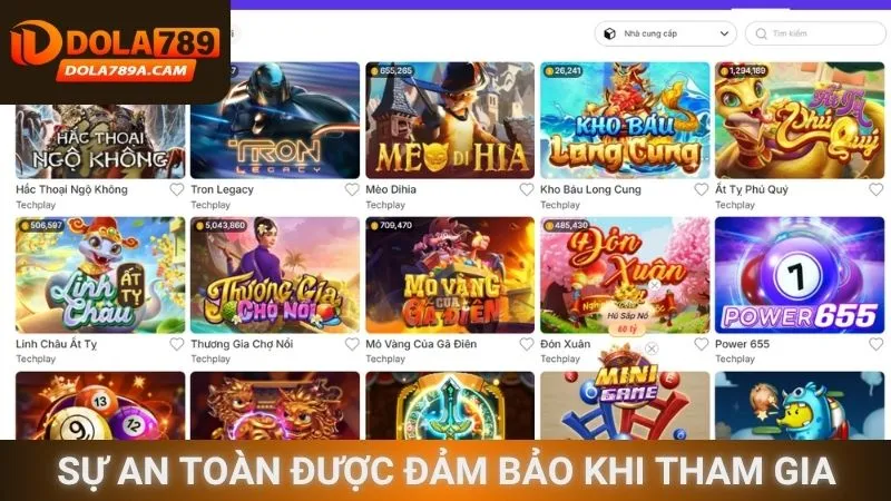 Sự an toàn được đảm bảo khi tham gia 