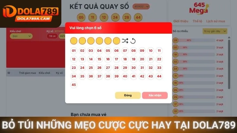 Bỏ túi những mẹo cược cực hay tại Dola789